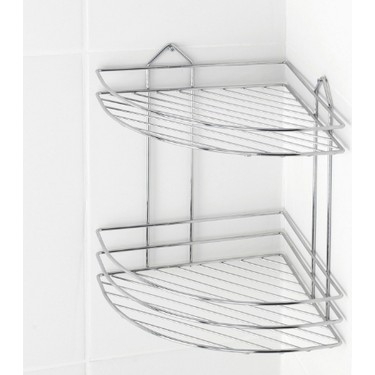MarkaBanyo İki Katlı Tel Banyo Köşelik (Krom Kaplama)