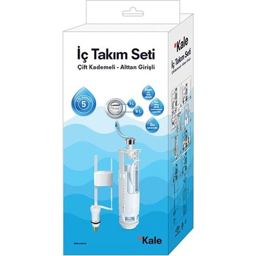 Kale Klozet Rezervuar Iç Takım 3/6 Lt 410200700044