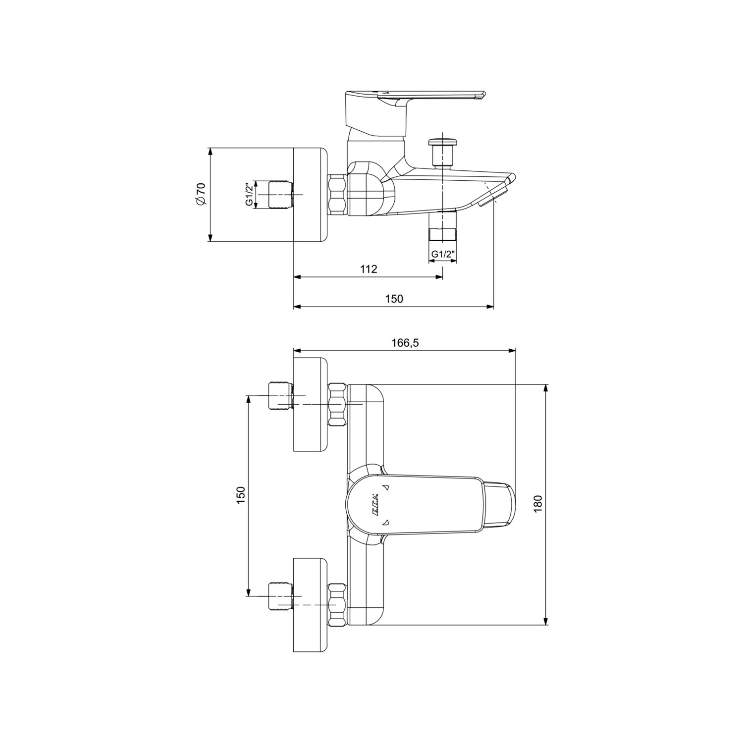 E.C.A Lia Banyo Duş Bataryası 102102888