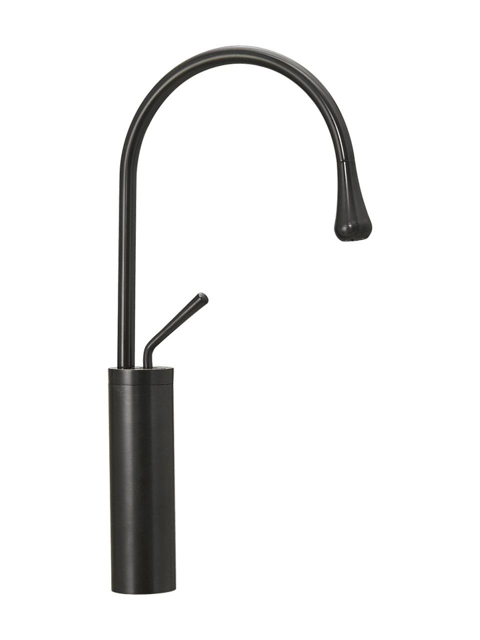 Quarvit Fleko Bohem Model Siyah Çanak Lavabo Bataryası Lavabo Musluğu Modern Tasarım Yüksek Tip Batarya Banyo Armatür