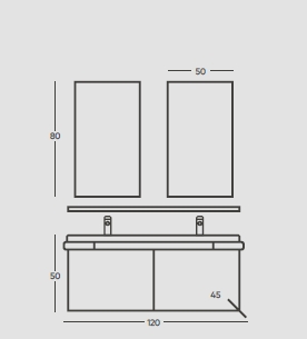 Belinza Logan 125 cm Banyo Dolabı
