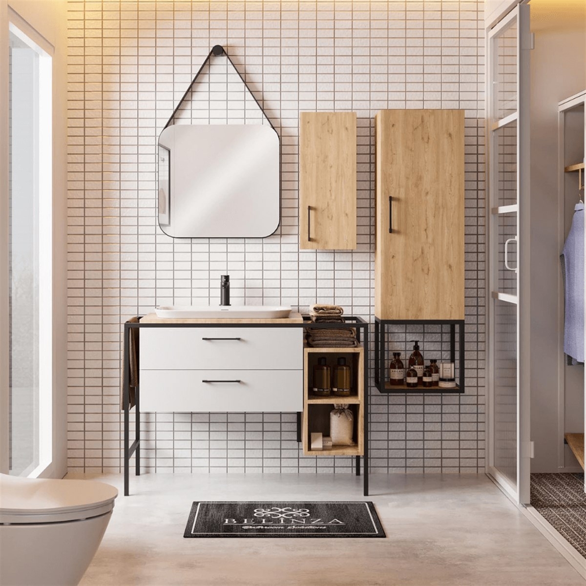 Belinza Aria 110 cm Banyo Dolabı