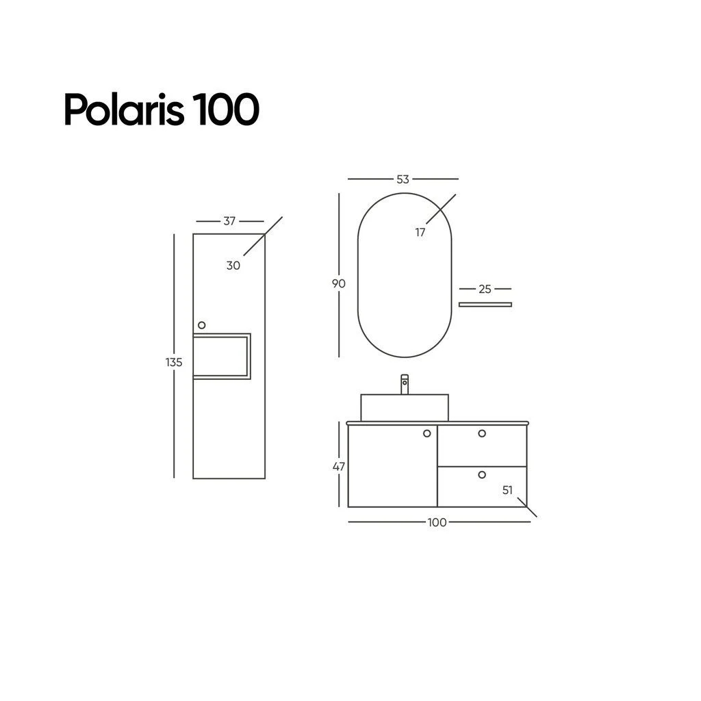 Belinza Banyo Dolabı Polaris 100 Cm Yosun Yeşil Takım (Boy Dolap Hariçtir)