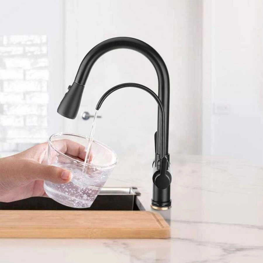 Fleko Spiralli Ve Arıtma Çıkışlı Eviye Bataryası SP4 434 C Arıtmalı Siyah