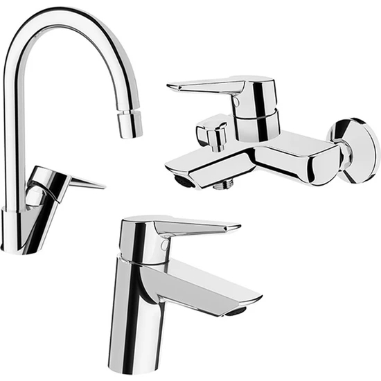 Artema Solid S Lavabo, Banyo, Eviye Batarya Seti 3 Parça