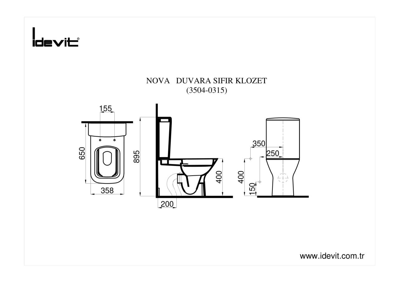 İdevit%20Nova%20Duvara%20Sıfır%20Kanalsız%20Klozet%20Seti%20(Yavaş%20Kapak%20Ve%20İç%20Takım%20Dahil)