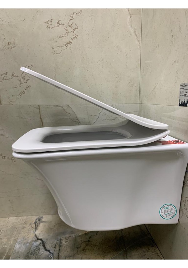 Turkuaz Seramik İbiza Rimless Kanalsız  Asma Klozet + Yavaş Kapanır Kapak