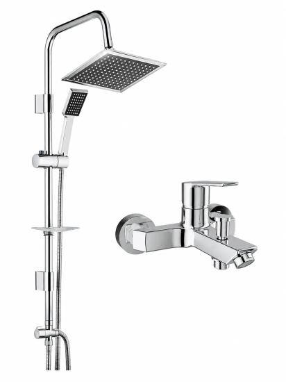 KALE Mare Banyo Bataryası ve TEMA 53260 Rain Quadro Tepe Duş Seti