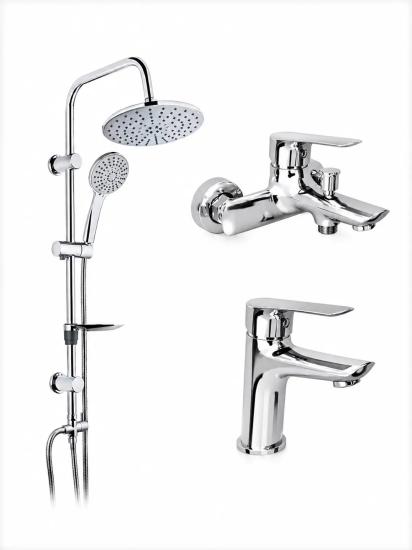 KALE Tandem Banyo +Lavabo Bataryası ve 53230 Tepe Duş Seti