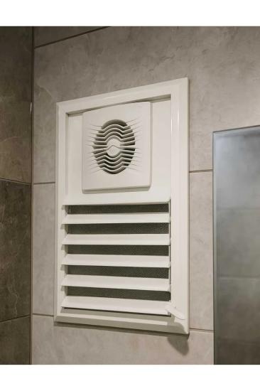 QuarVit 55x55 cm Alüminyum Banyo Aspiratörlü Motorlu Menfez