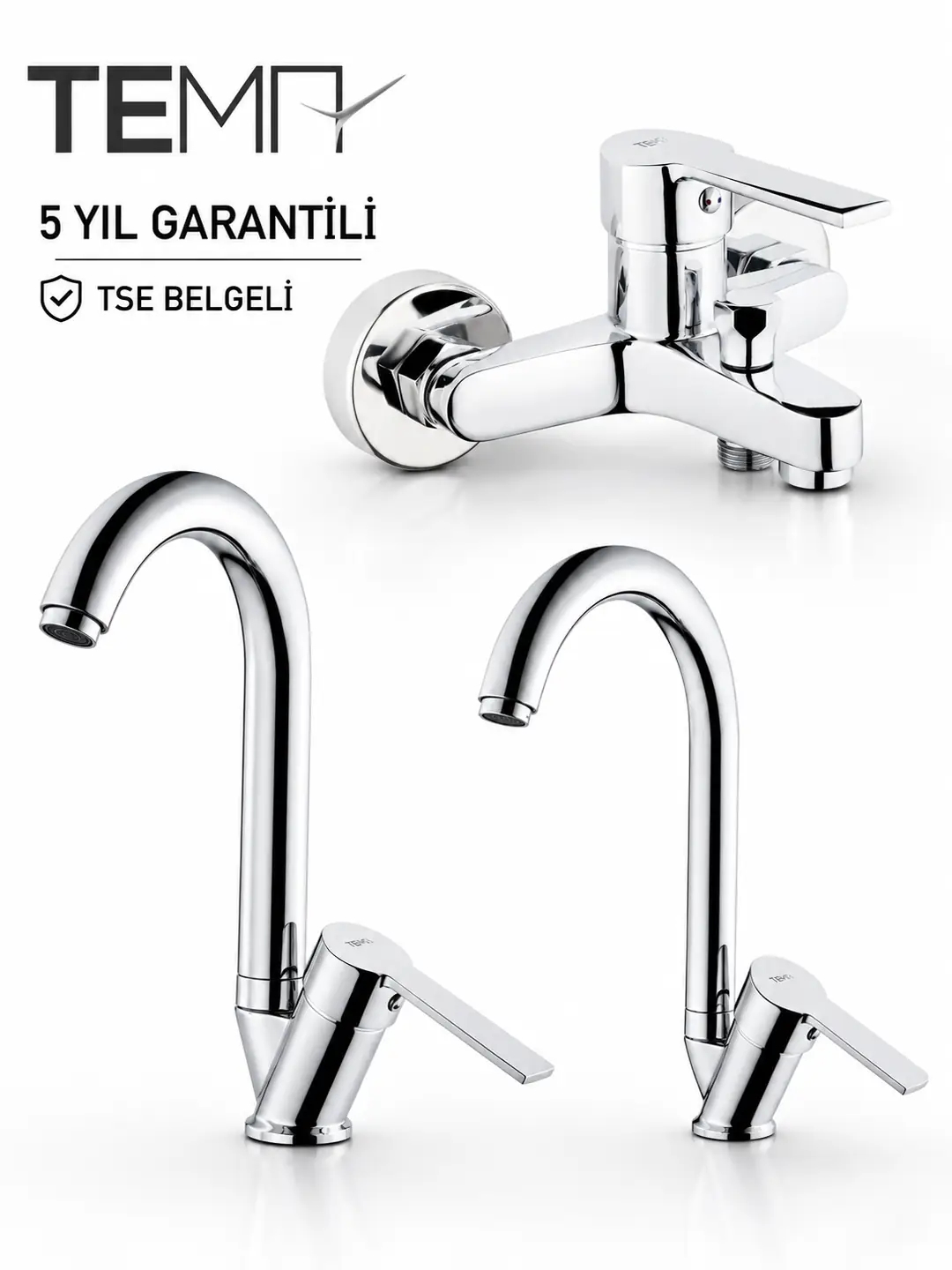 Tema Flora Banyo, Lavabo ve Mutfak Bataryası Seti